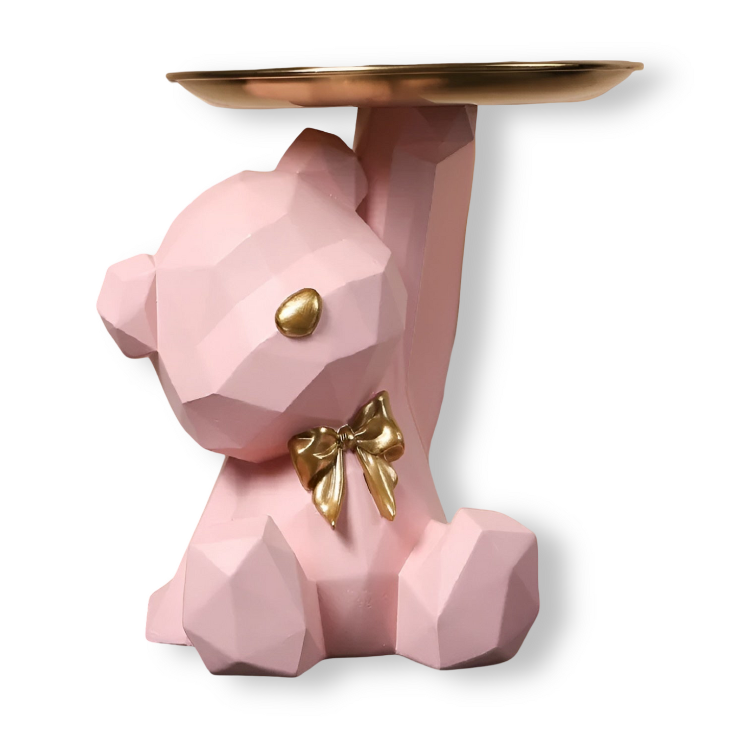 Stilfull Geometrisk Skulptur med Nyckelring & Förvaring
