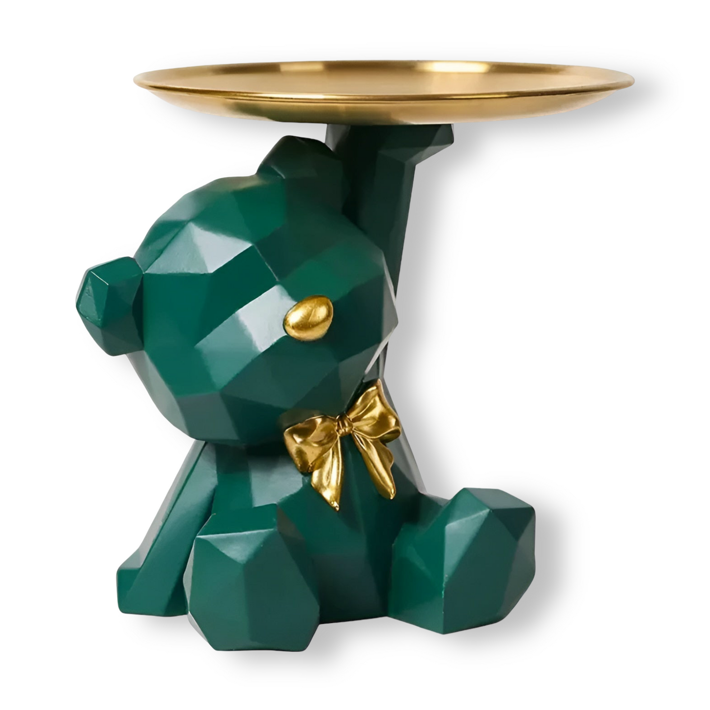 Stilfull Geometrisk Skulptur med Nyckelring & Förvaring