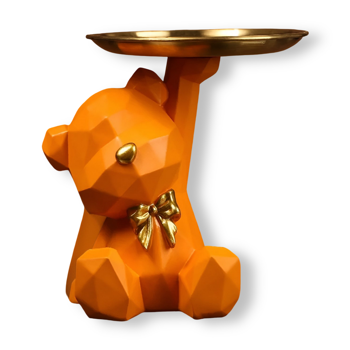 Stilfull Geometrisk Skulptur med Nyckelring & Förvaring