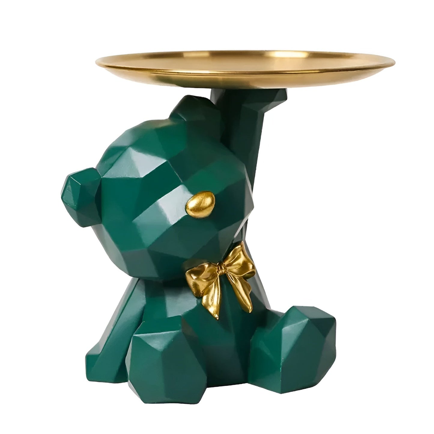 Stilfull Geometrisk Skulptur med Nyckelring & Förvaring