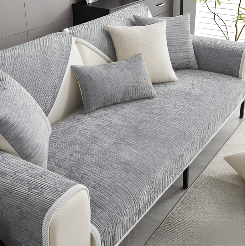 Elegant Chenille Sofaovertræk – Beskytter mod kæledyrshår