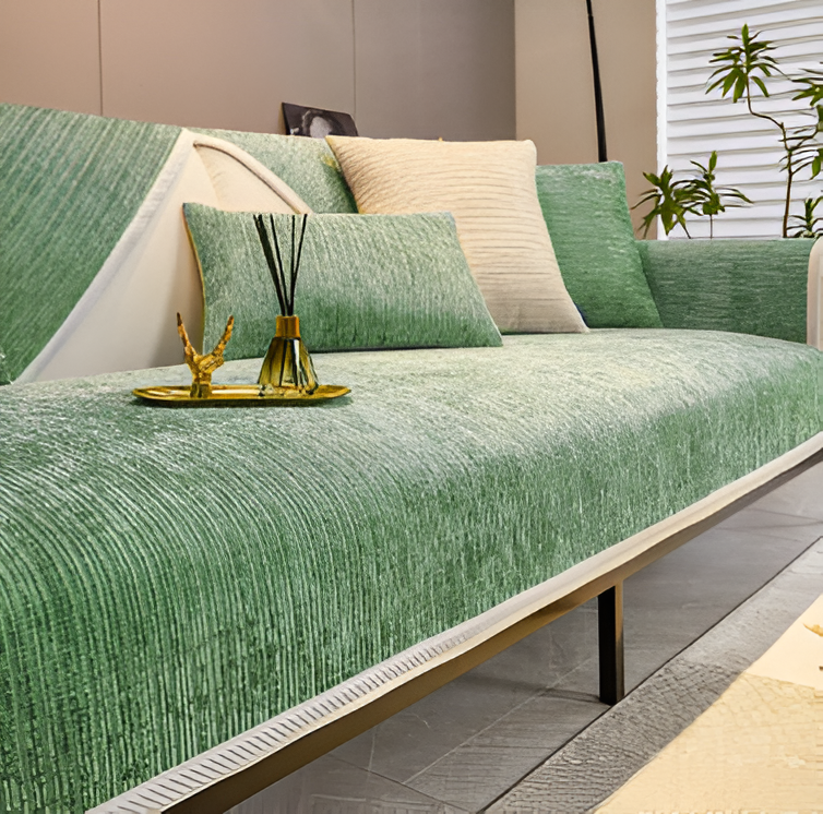 Elegant Chenille Sofaovertræk – Beskytter mod kæledyrshår