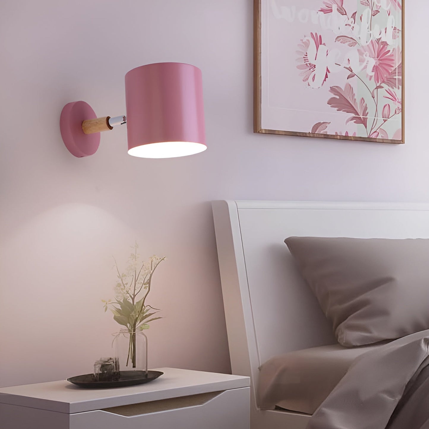 Justerbar Vägglampa med Skandinavisk Elegans för Sovrummet
