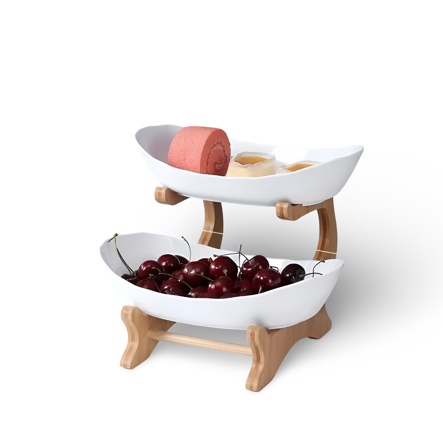 Snygg flerstegs fruktskål - Elegant förvaring för snacks