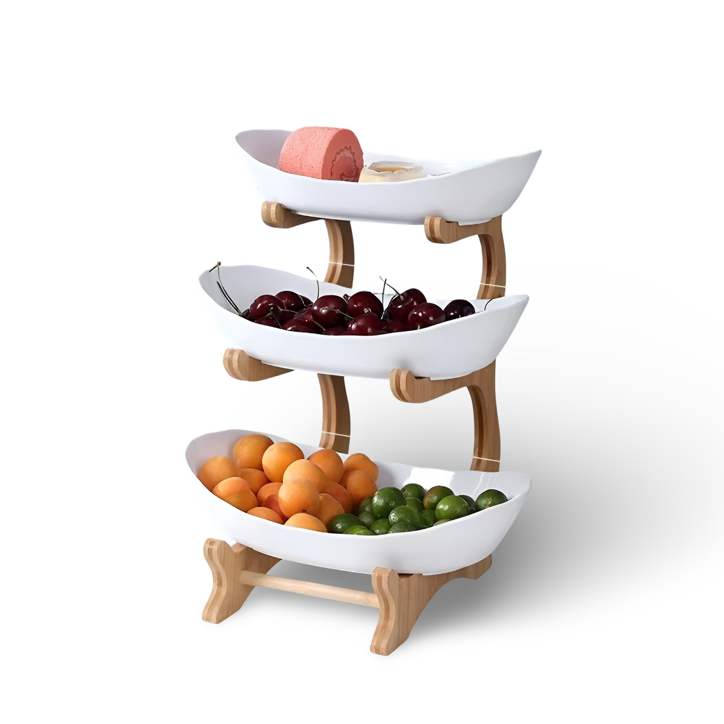 Snygg flerstegs fruktskål - Elegant förvaring för snacks