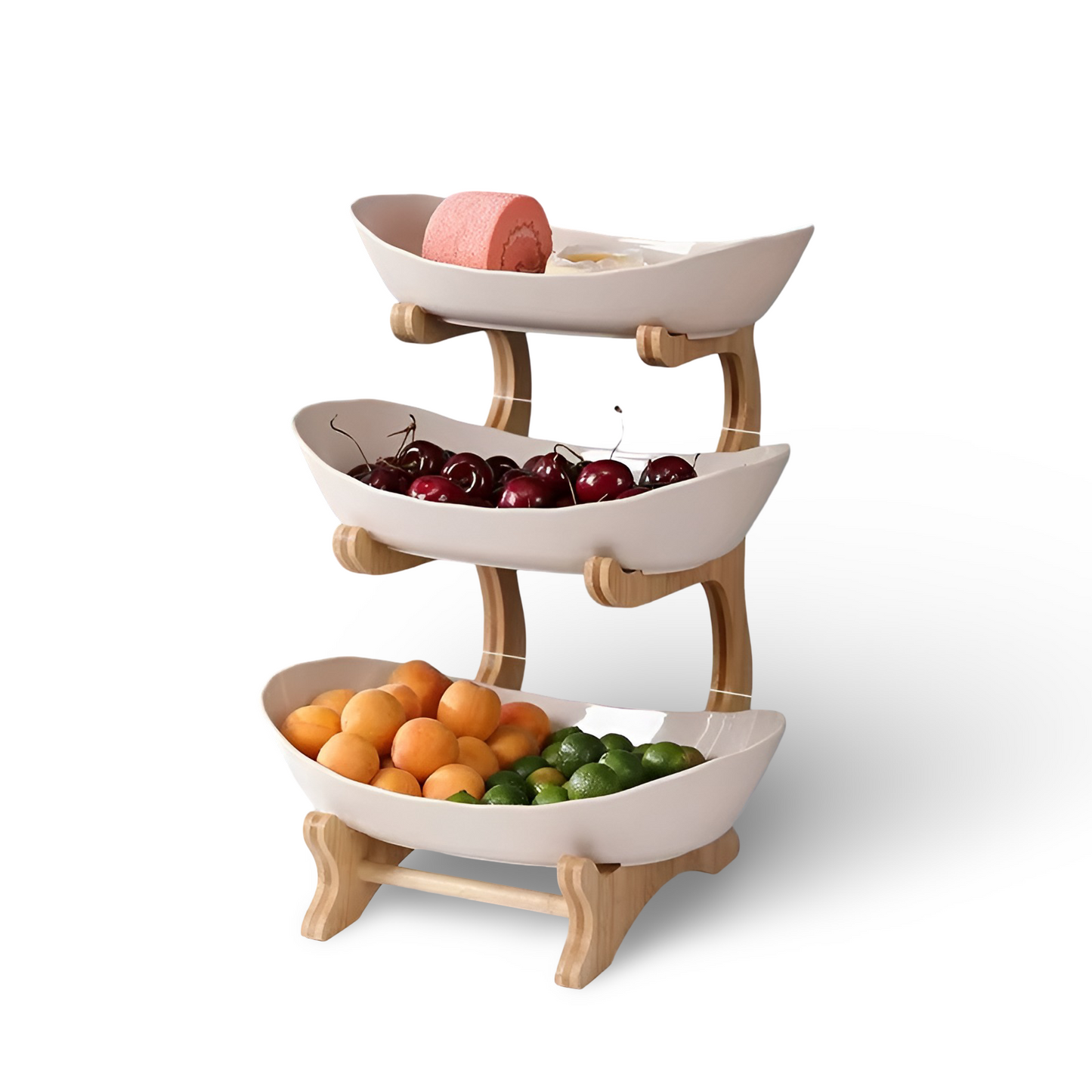 Snygg flerstegs fruktskål - Elegant förvaring för snacks