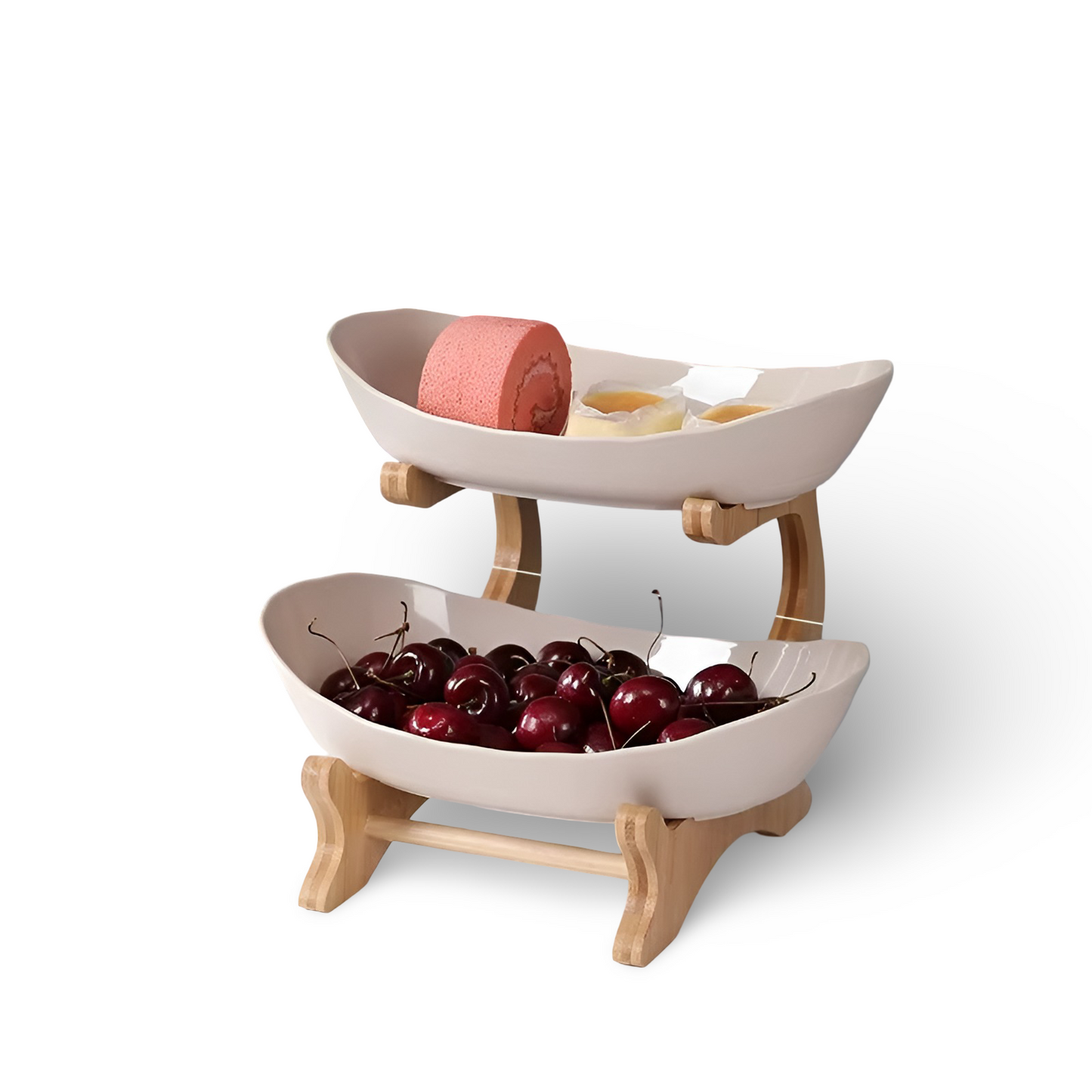 Snygg flerstegs fruktskål - Elegant förvaring för snacks