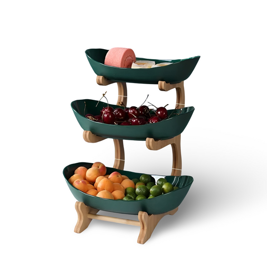 Snygg flerstegs fruktskål - Elegant förvaring för snacks
