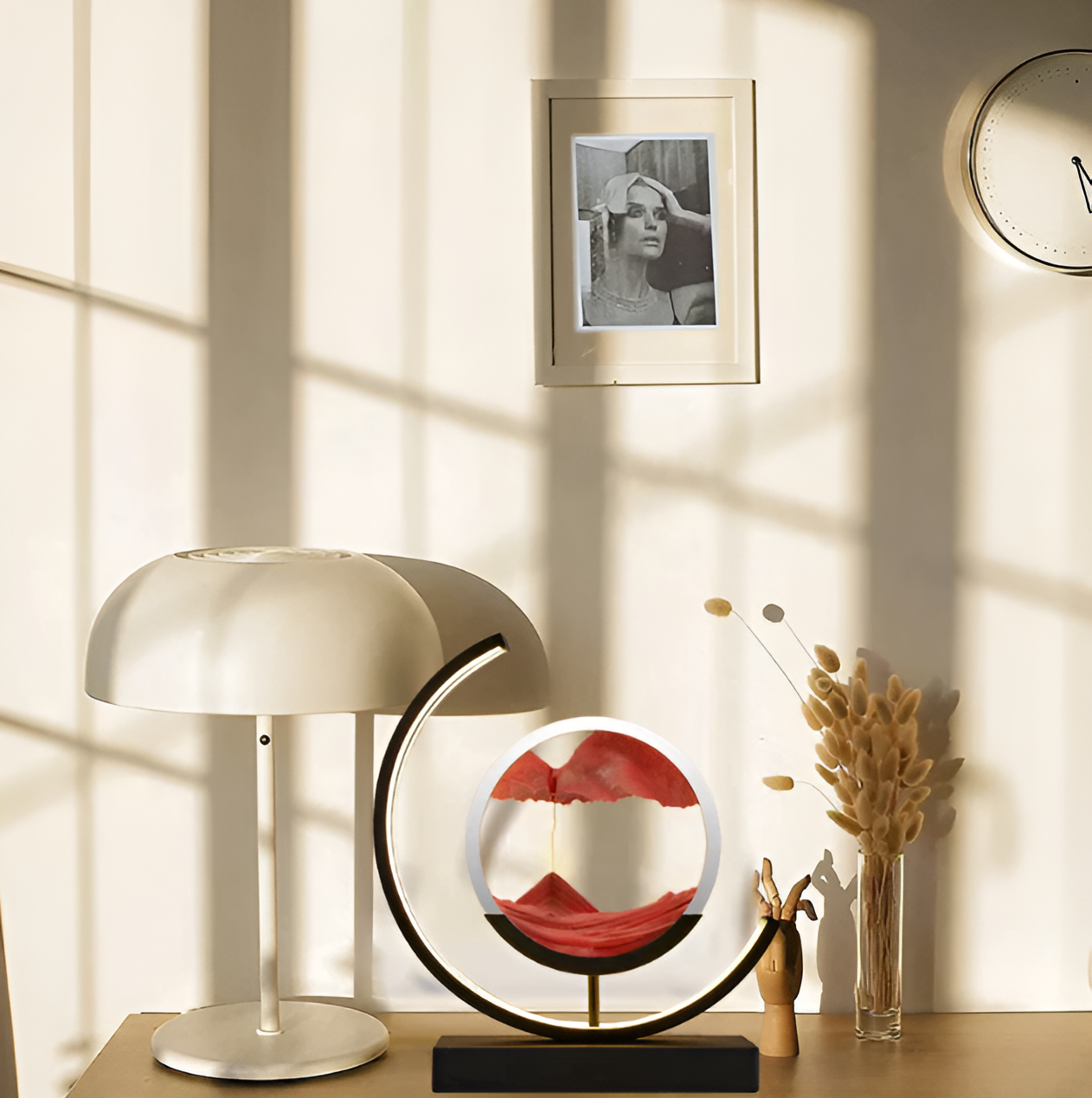 Sand Glow Bordslampa | Justerbart ljus med app och fjärrkontroll