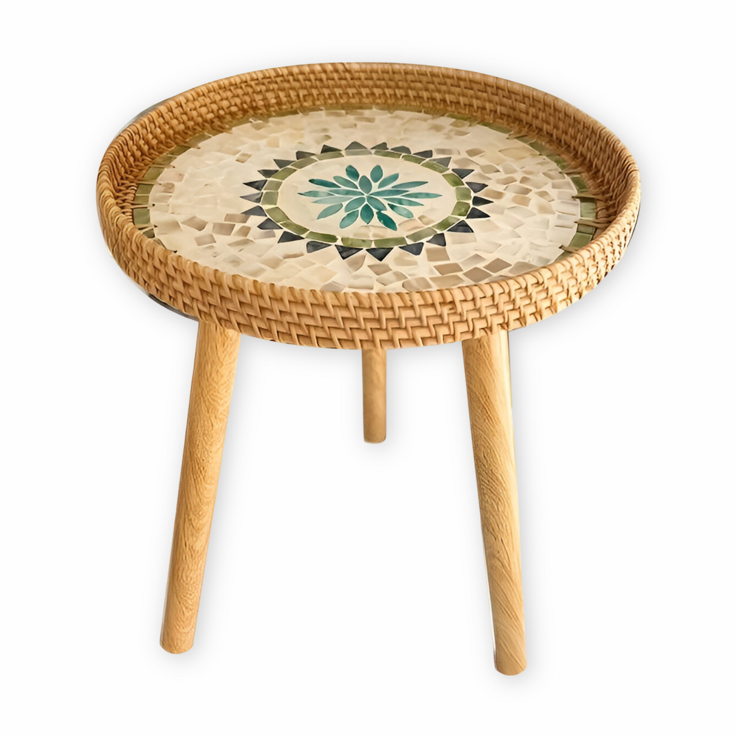 Elegant Rundt Rattanbord til Dit Hjem