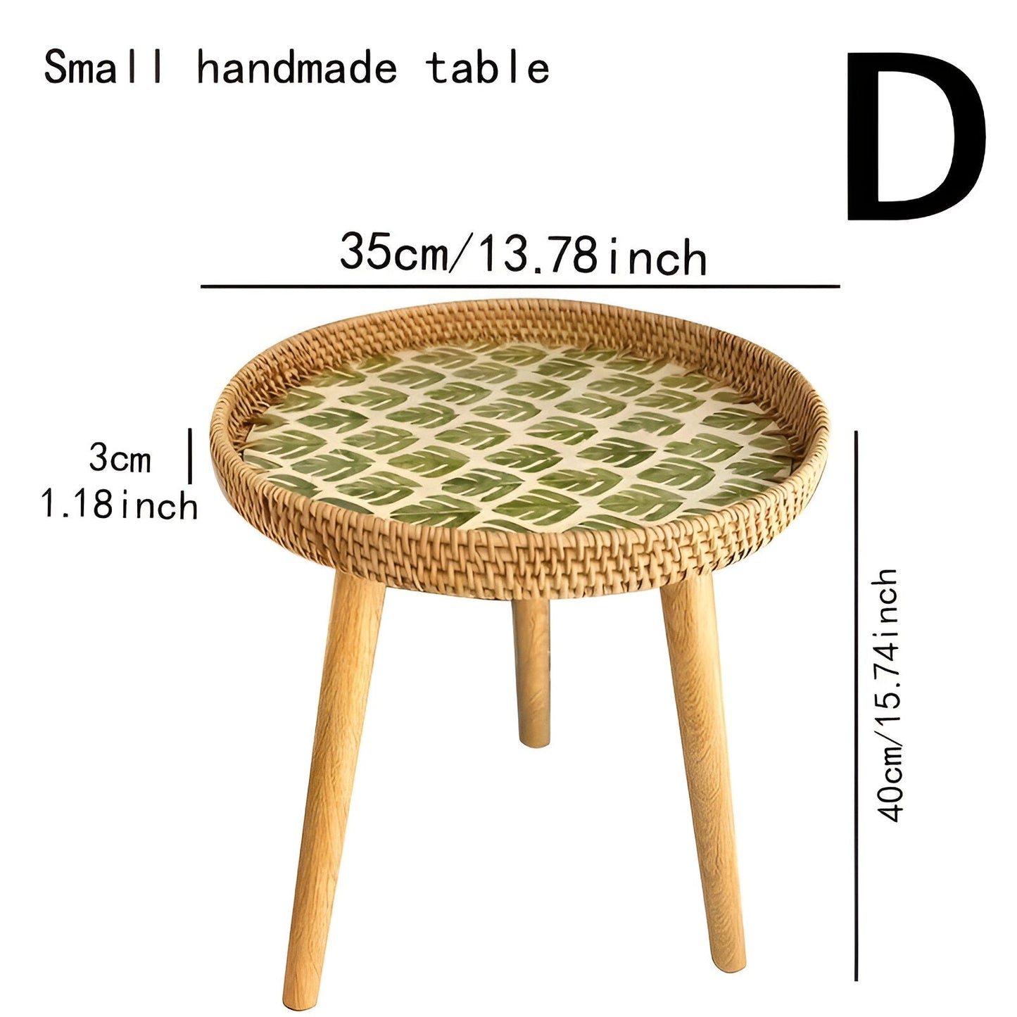 Elegant Rundt Rattanbord til Dit Hjem