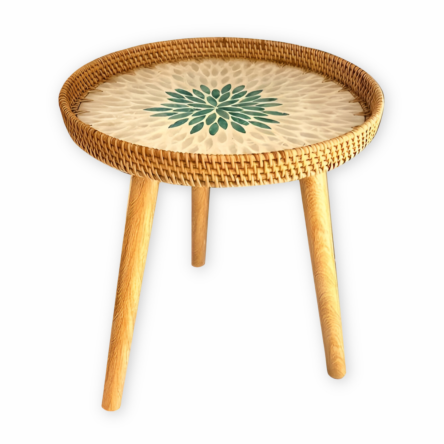 Elegant Rundt Rattanbord til Dit Hjem