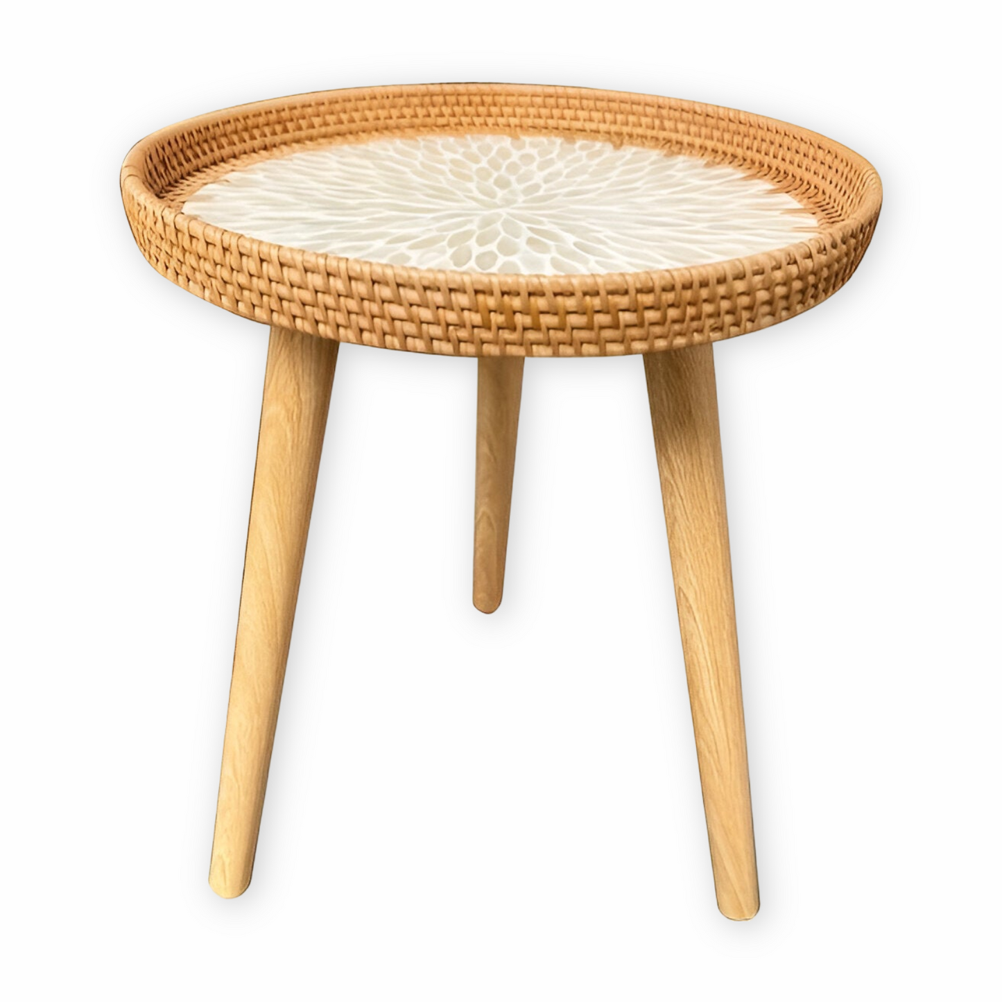Elegant Rundt Rattanbord til Dit Hjem