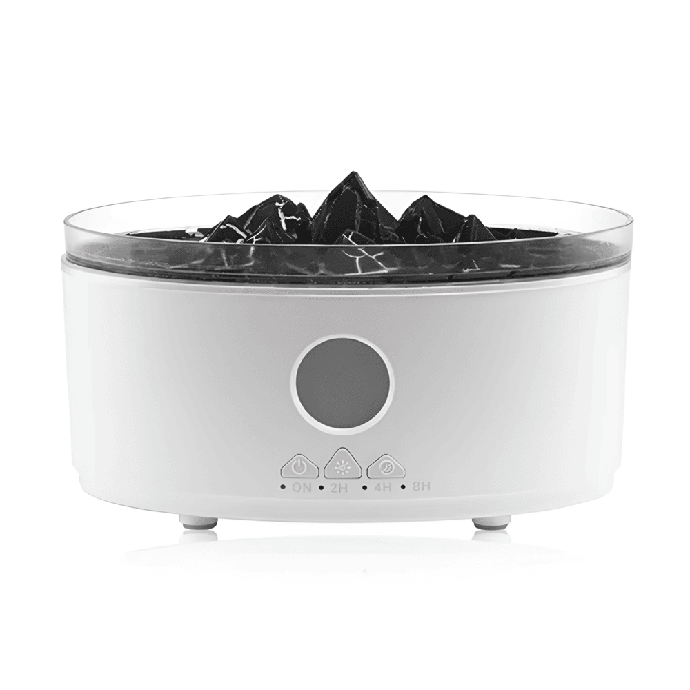 Ultrasonisk Aroma Diffuser & Luftfugter med LED Flammeeffekt