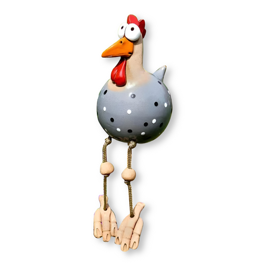 Legesyg Gallo Statue - Vejrbestandig Resin Havepynt