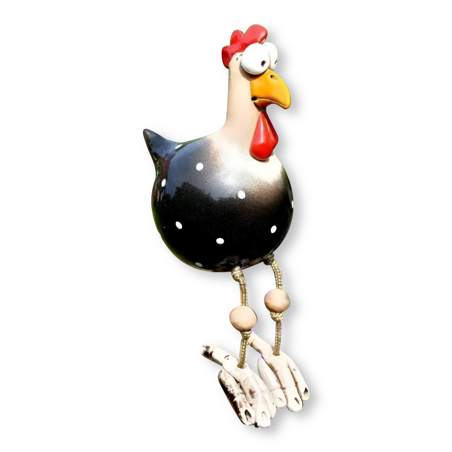 Legesyg Gallo Statue - Vejrbestandig Resin Havepynt