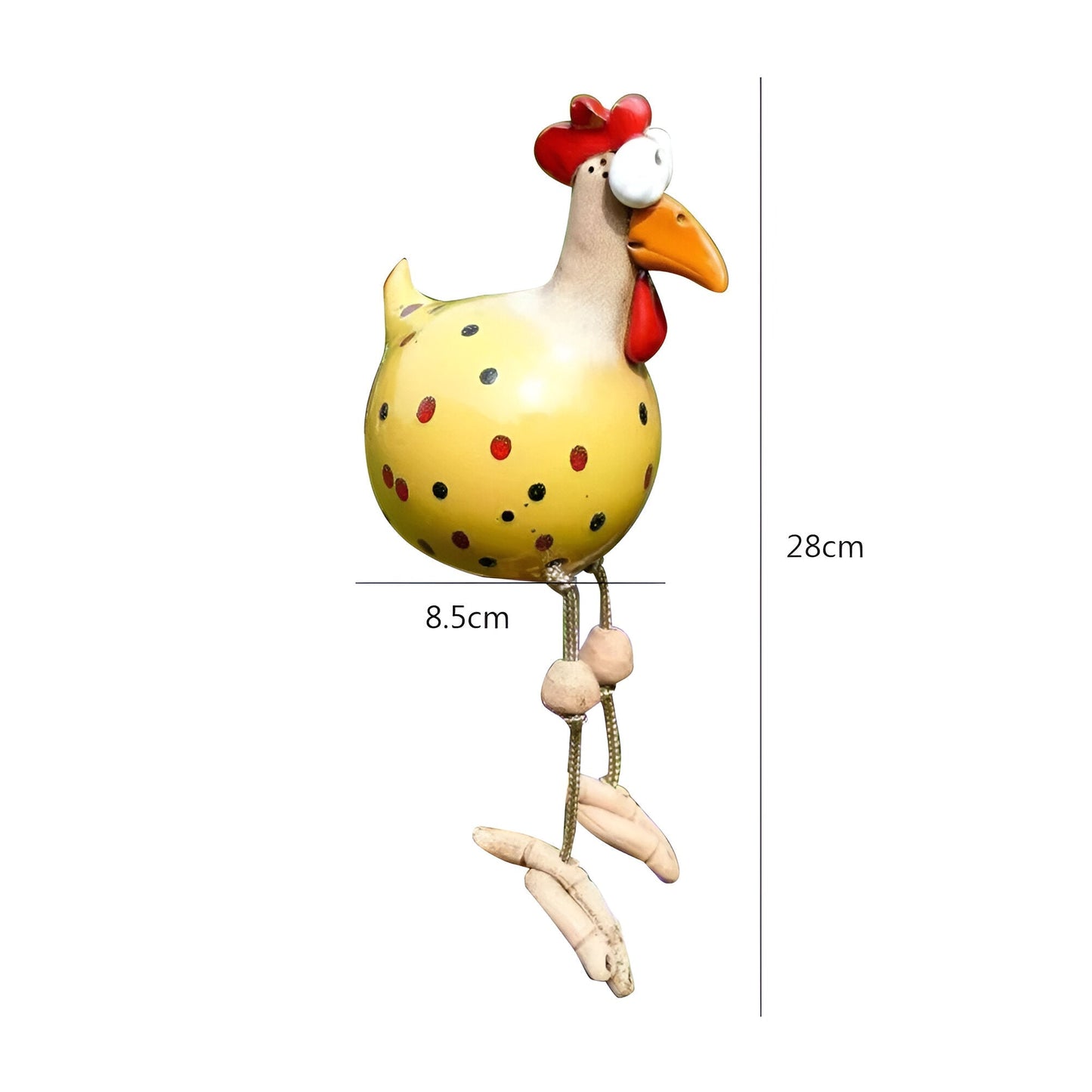 Legesyg Gallo Statue - Vejrbestandig Resin Havepynt