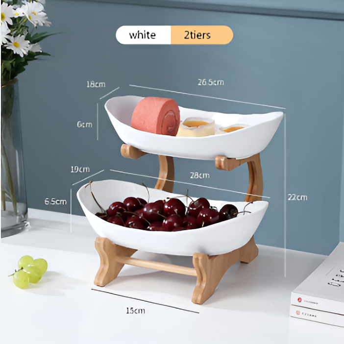 Snygg flerstegs fruktskål - Elegant förvaring för snacks