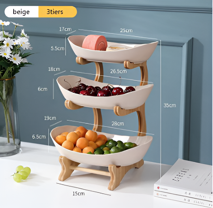 Snygg flerstegs fruktskål - Elegant förvaring för snacks