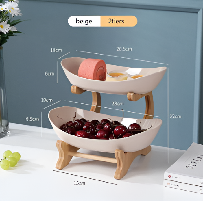 Snygg flerstegs fruktskål - Elegant förvaring för snacks