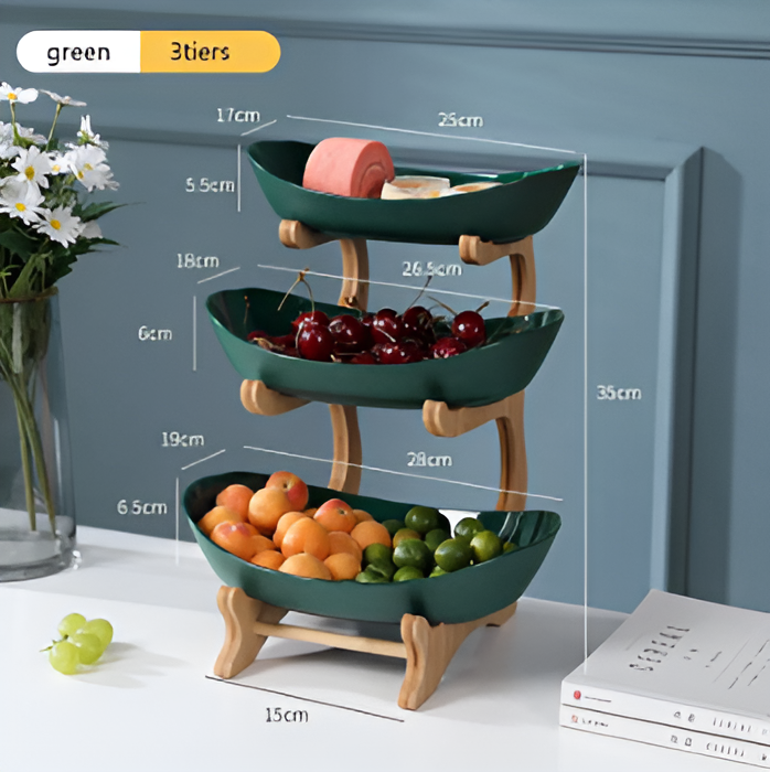 Snygg flerstegs fruktskål - Elegant förvaring för snacks