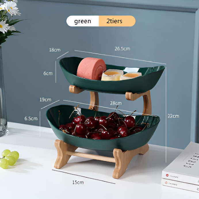 Snygg flerstegs fruktskål - Elegant förvaring för snacks
