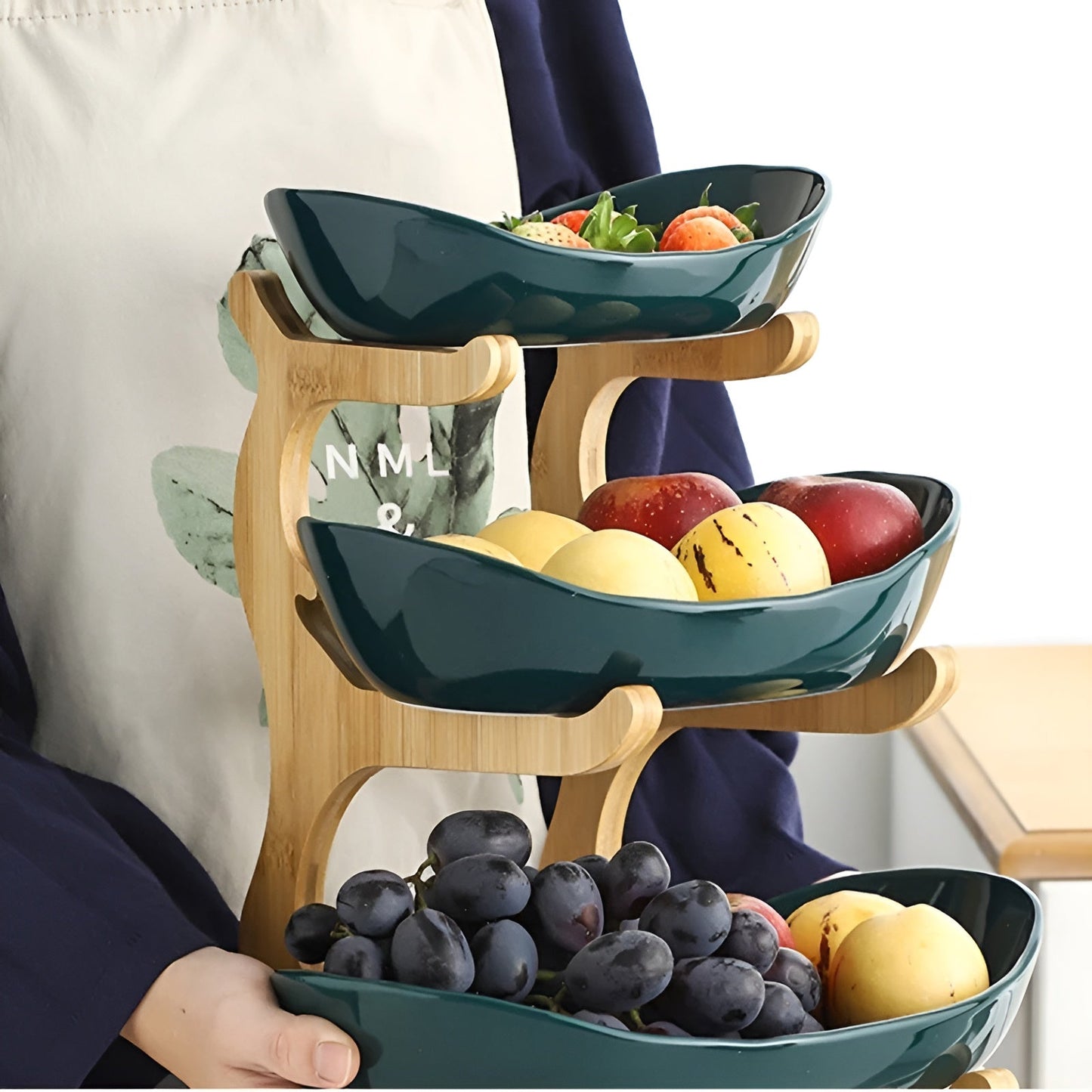 Snygg flerstegs fruktskål - Elegant förvaring för snacks