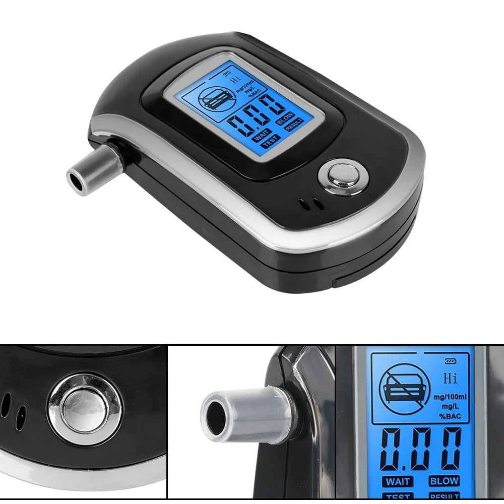Præcist Alkoholmeter med LCD Skærm og Brændselscensor