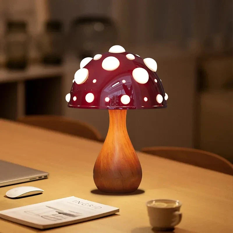 Energibesparende Svampelampe med Naturligt Lysdesign