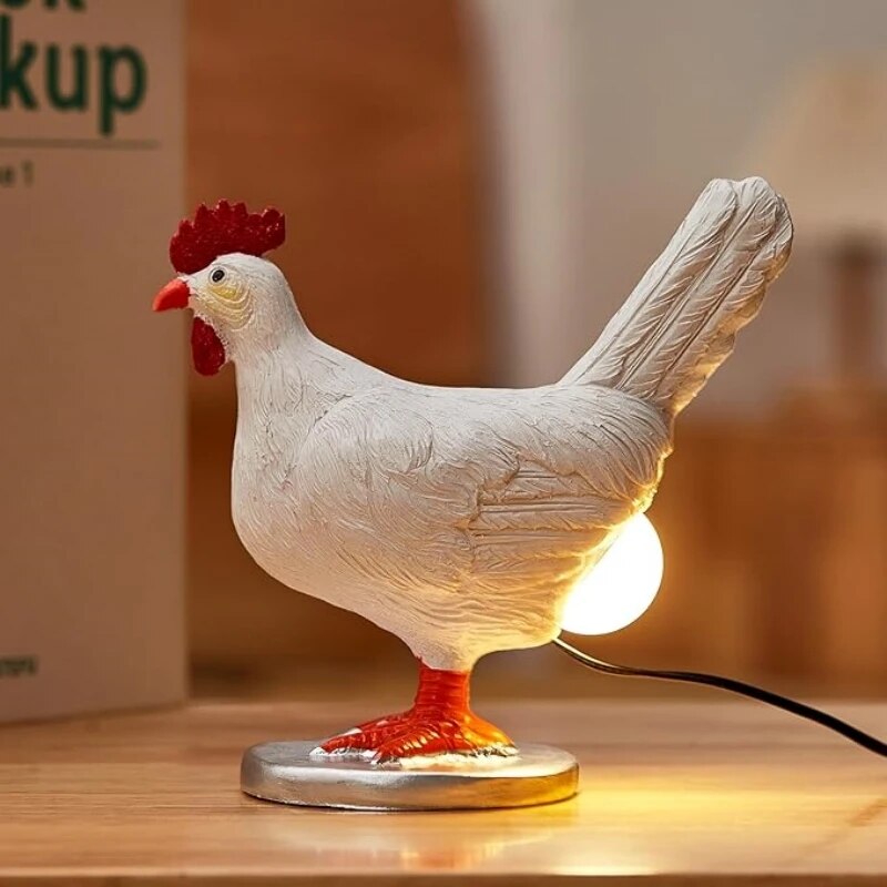 Rolig LED-nattlampa med hönadesign - Energibesparande mys