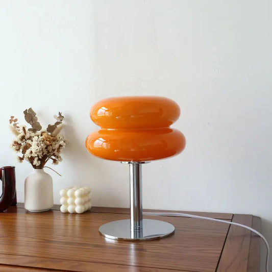 Moderne Natlampe i Glas med Justerbar Lysstyrke