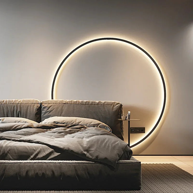 Rund Væglampe i Minimalistisk LED Design – Energibesparende