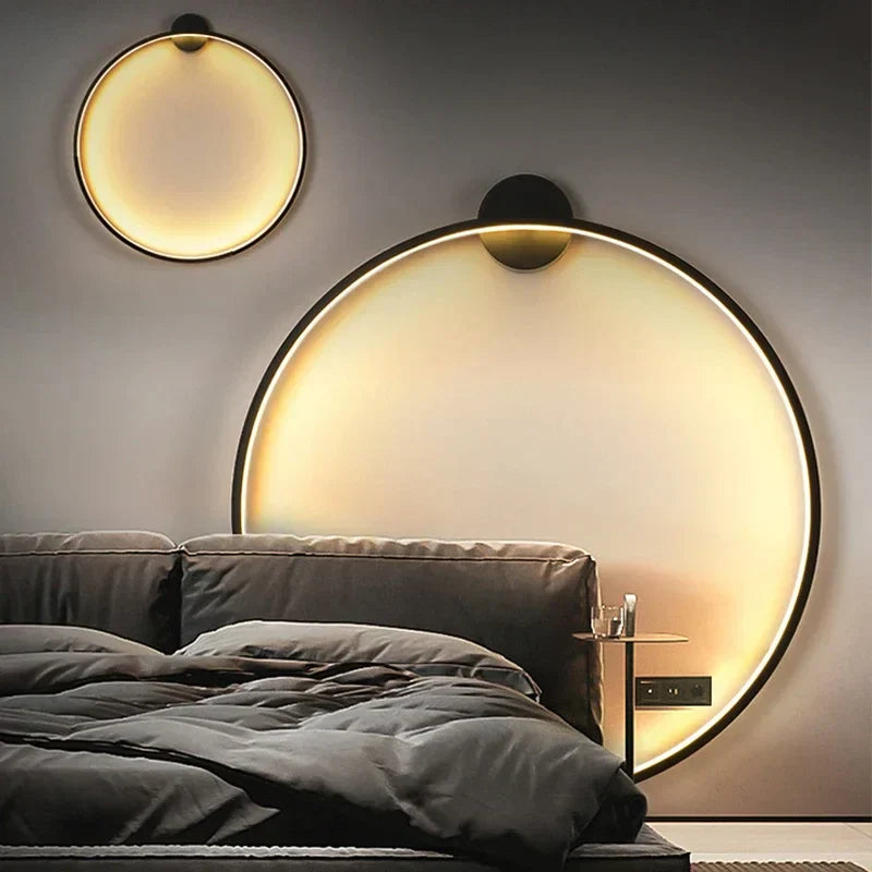 Rund Væglampe i Minimalistisk LED Design – Energibesparende