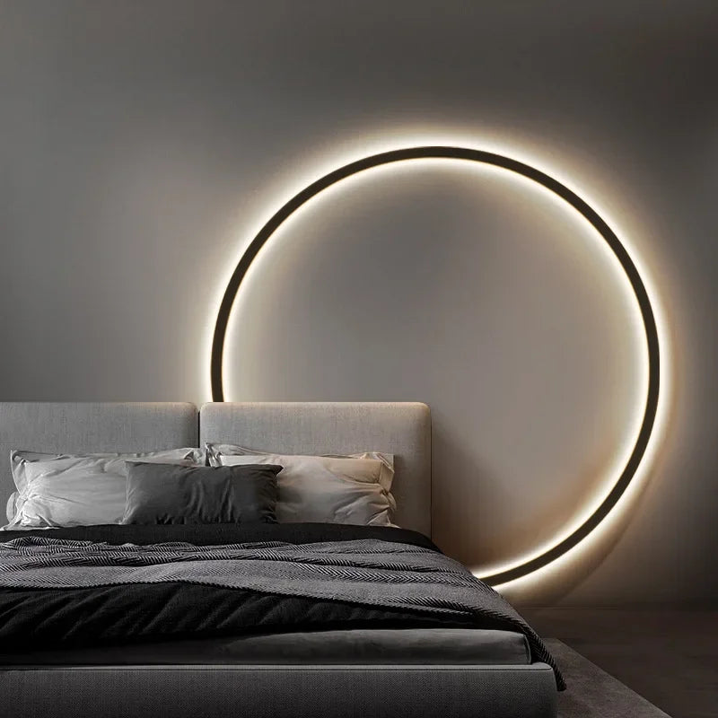 Rund Væglampe i Minimalistisk LED Design – Energibesparende