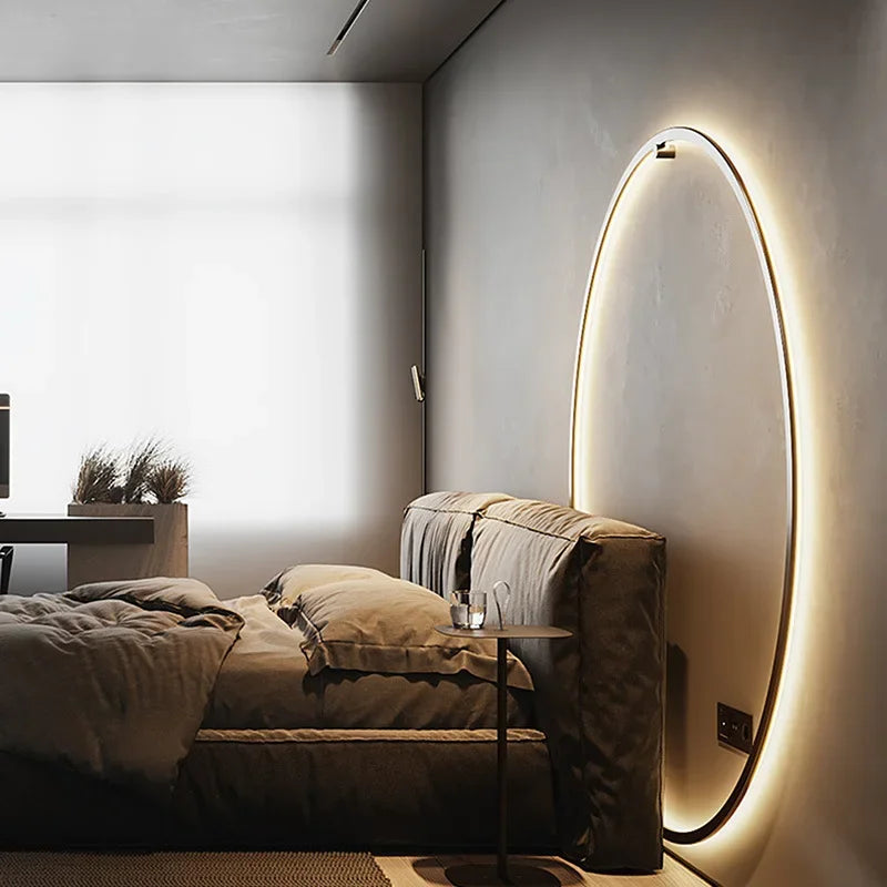 Rund Væglampe i Minimalistisk LED Design – Energibesparende
