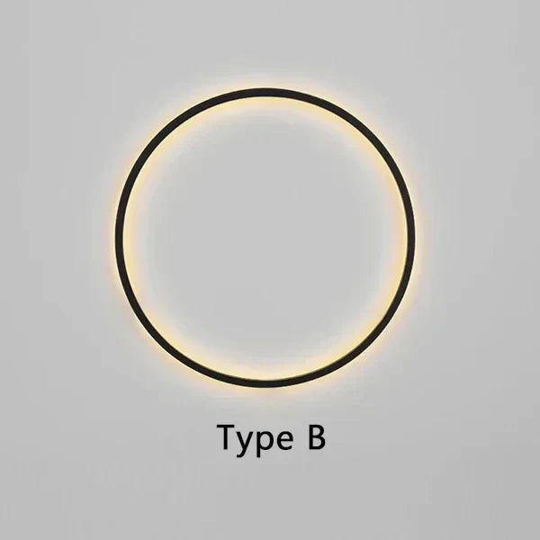 Rund Væglampe i Minimalistisk LED Design – Energibesparende