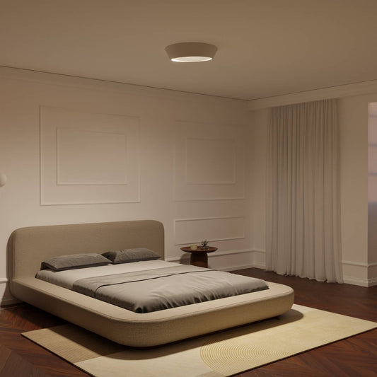Moderne Loftlampe i Hvid - Stilfuld og Energibesparende