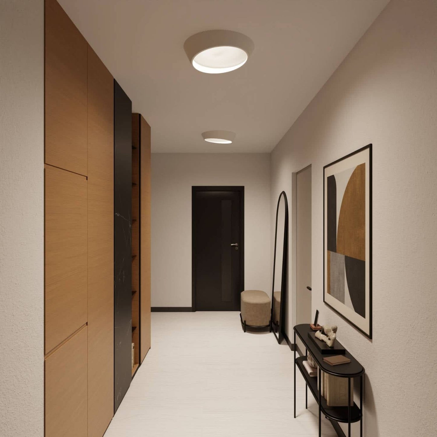 Moderne Loftlampe i Hvid - Stilfuld og Energibesparende