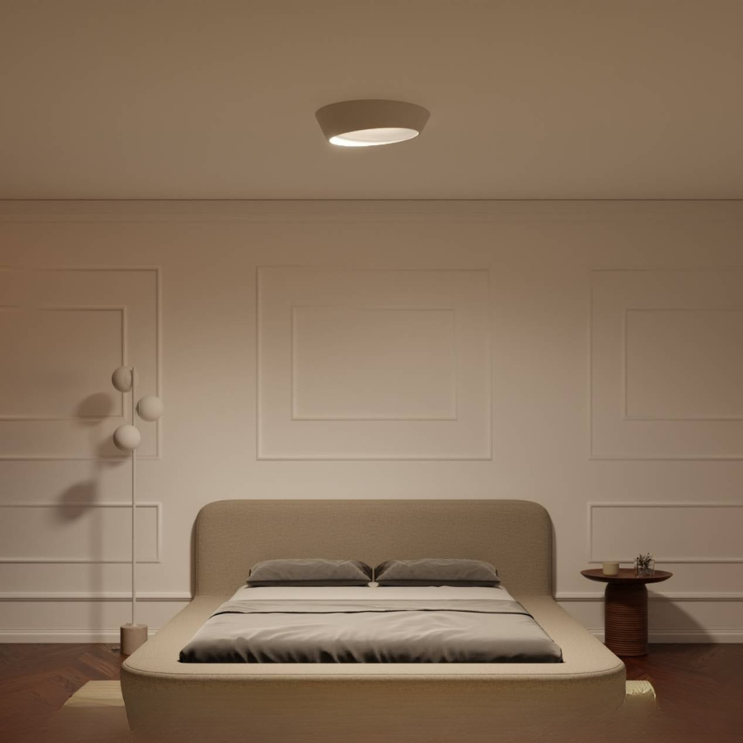 Moderne Loftlampe i Hvid - Stilfuld og Energibesparende