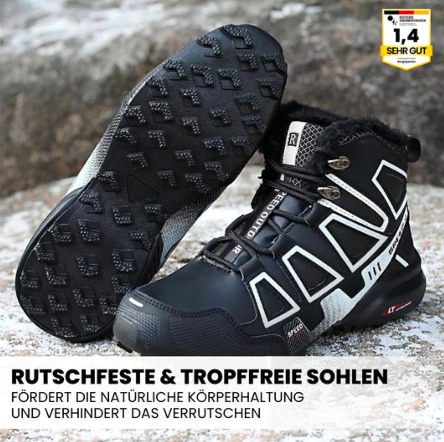 Ergonomiska vandringsskor för hallux valgus