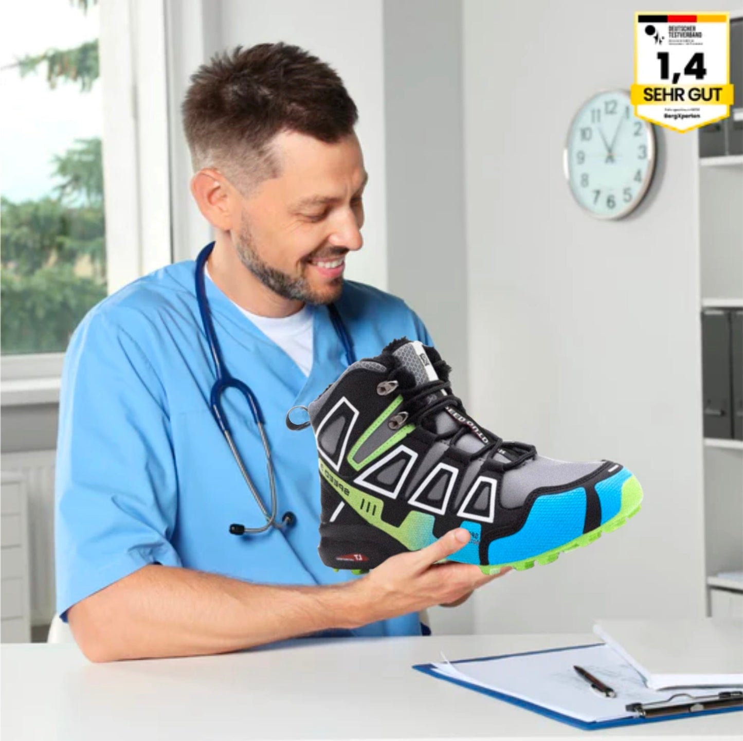 Ergonomiska vandringsskor för hallux valgus