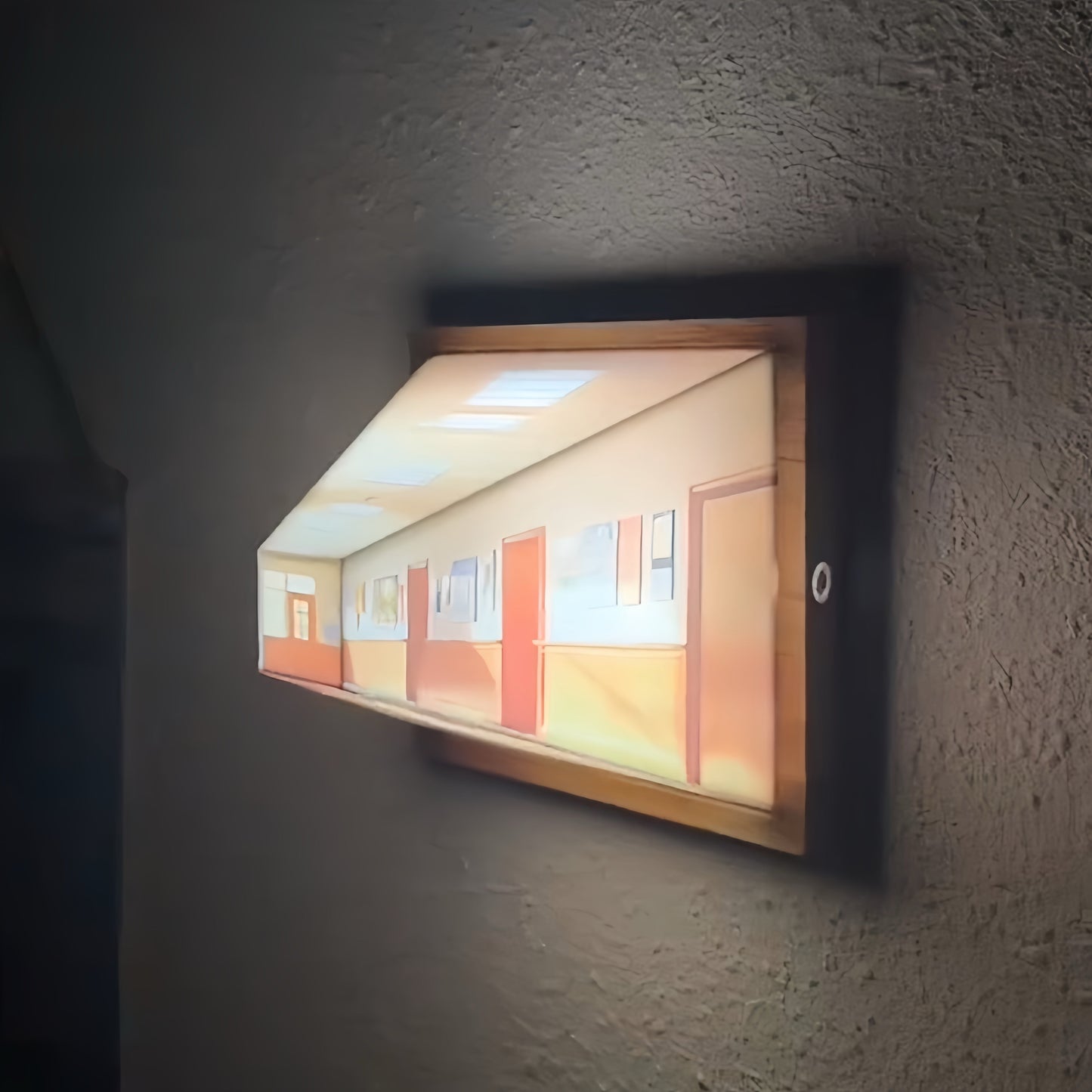 3D Ambient Lampe med dybdeeffekt til vægmontering eller bordopsætning