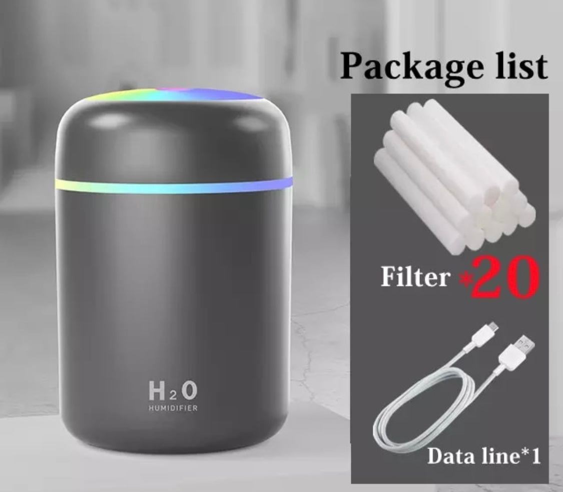Aroma Luftfugter med LED Lys – Beroligende og Effektiv