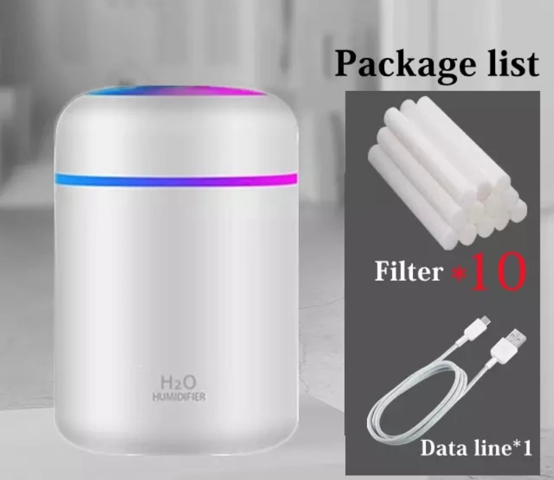 Aroma Luftfugter med LED Lys – Beroligende og Effektiv
