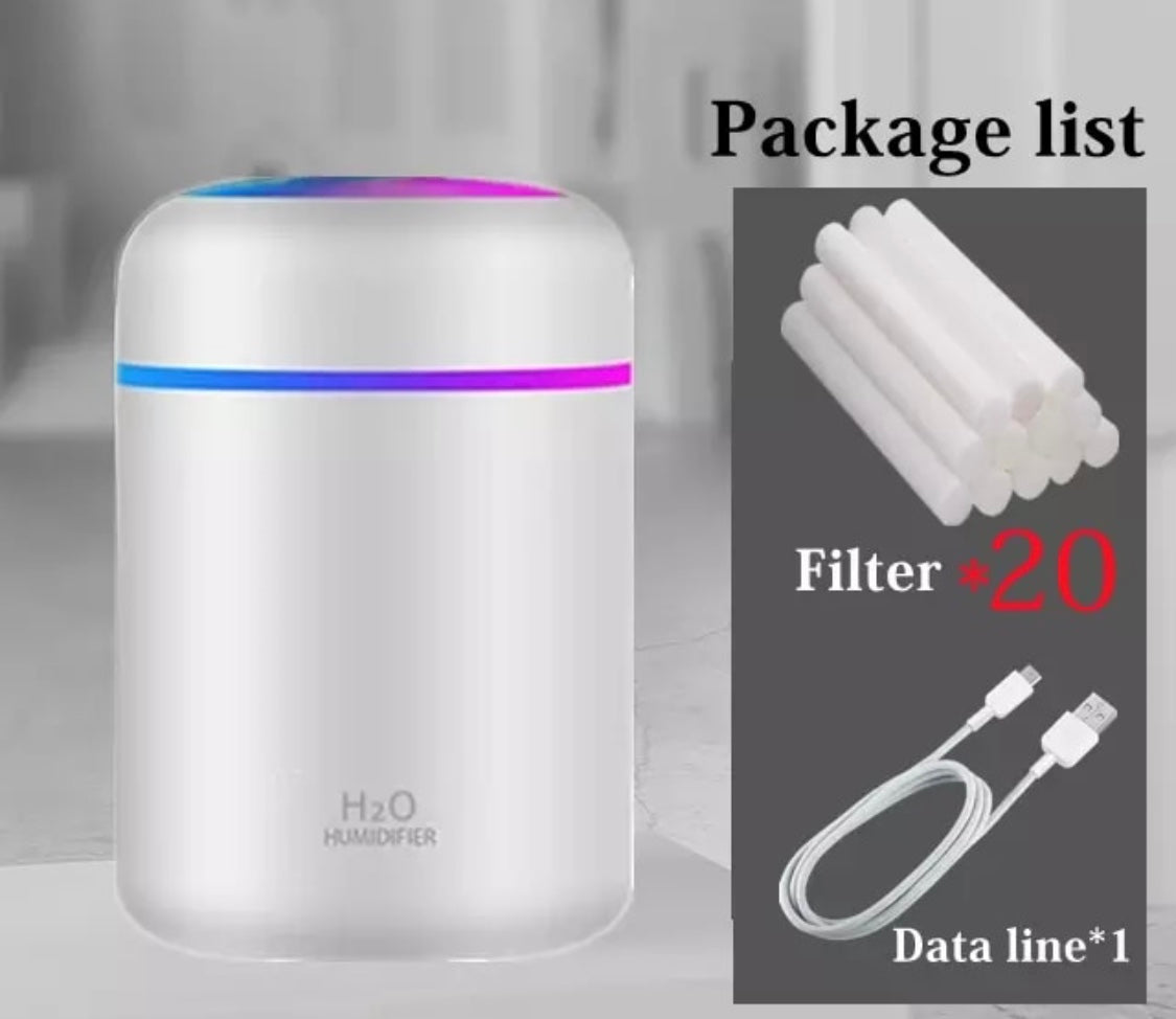 Aroma Luftfugter med LED Lys – Beroligende og Effektiv