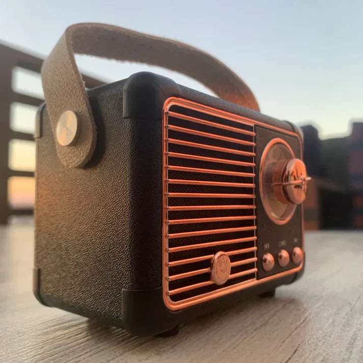 RetroSound Bluetooth Højttaler | Elegant og kraftfuld lyd i kompakt design