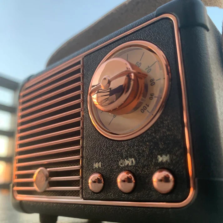 RetroSound Bluetooth Højttaler | Elegant og kraftfuld lyd i kompakt design