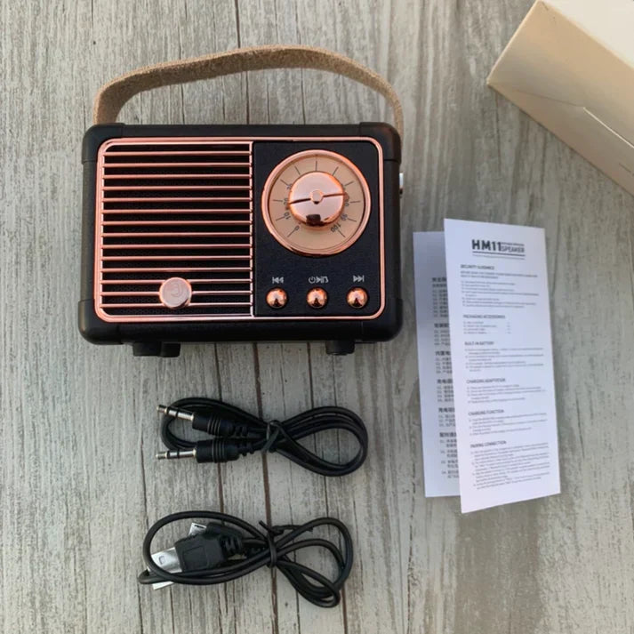 RetroSound Bluetooth Højttaler | Elegant og kraftfuld lyd i kompakt design