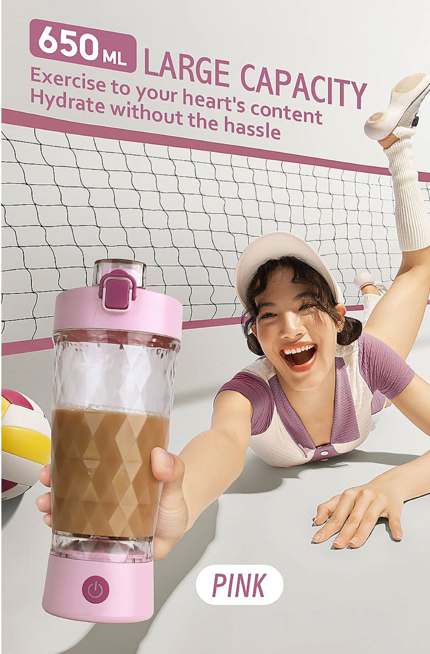 Effektiv proteinmixer för träning och resor