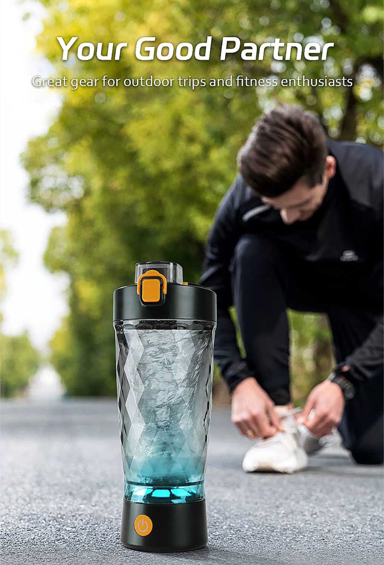 Effektiv proteinmixer för träning och resor